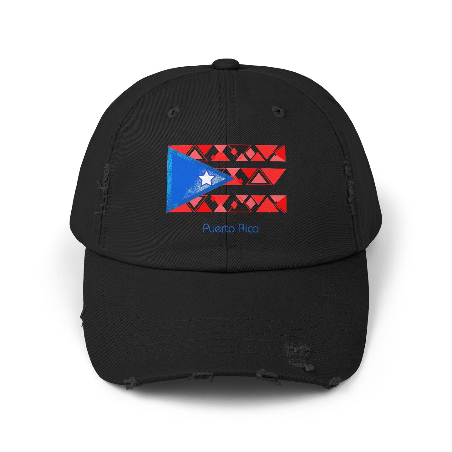 Modern Puerto Rico Unisex Distressed Cap