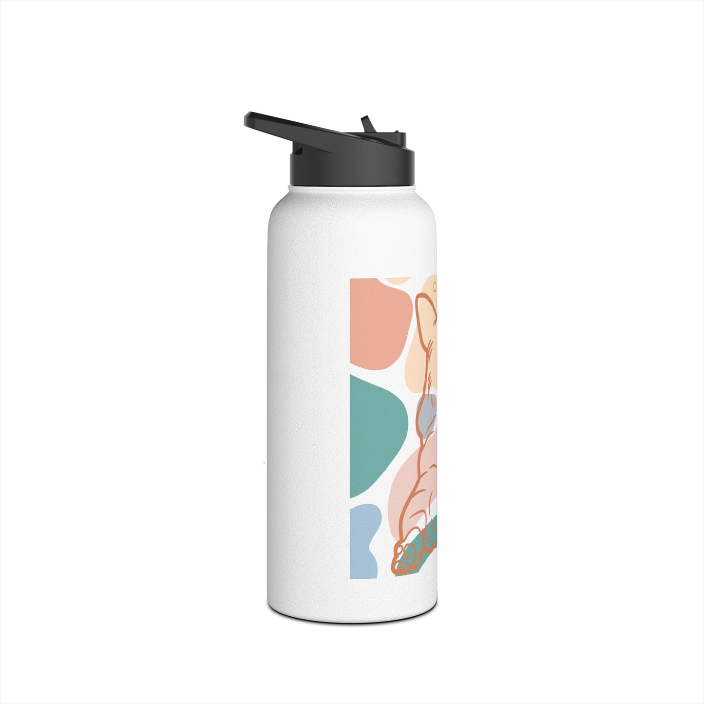 Cute Corgi Rump Stainless Steel Water Bottle, Standard Lid