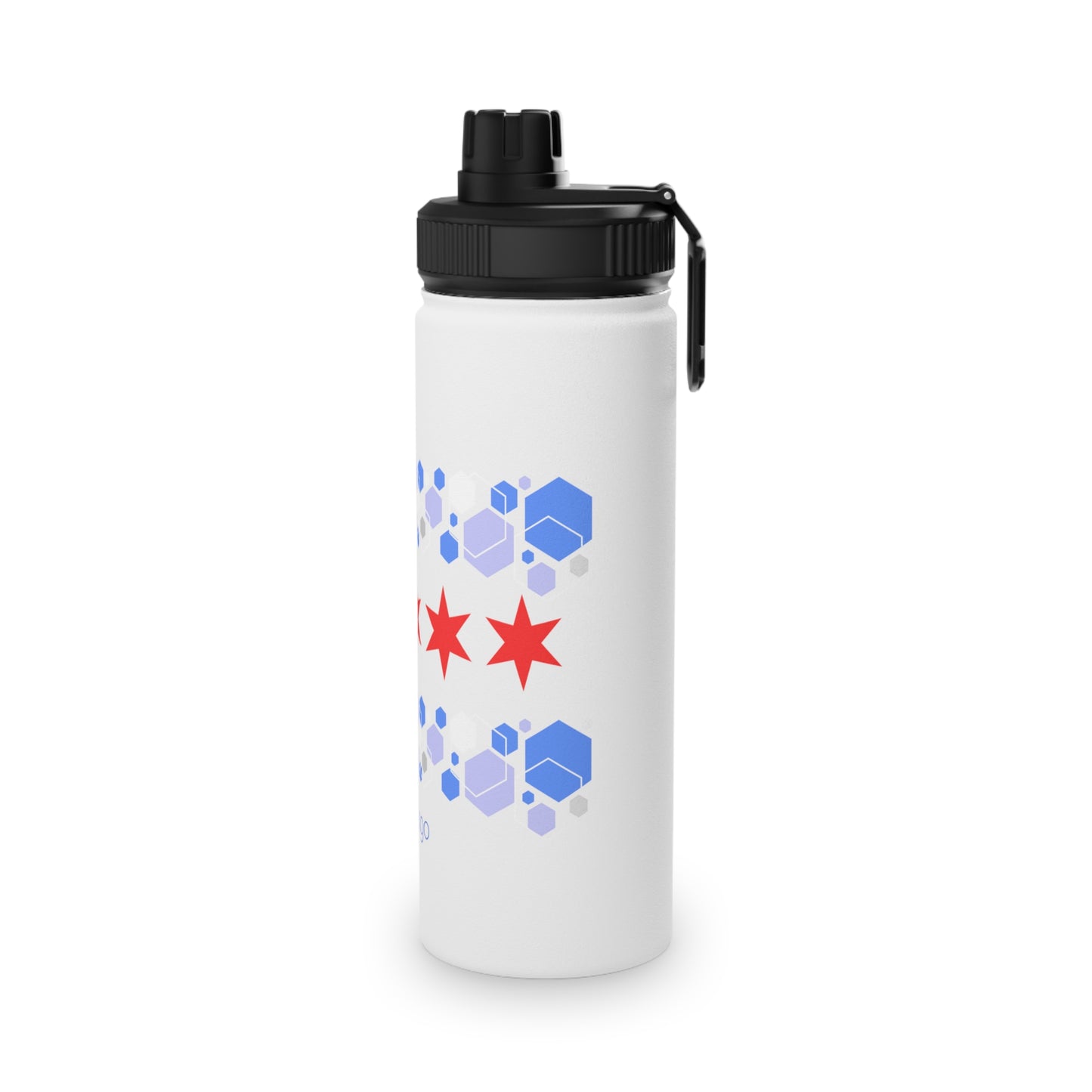 Modern Chicago Stainless Steel Water Bottle, Standard Lid EU