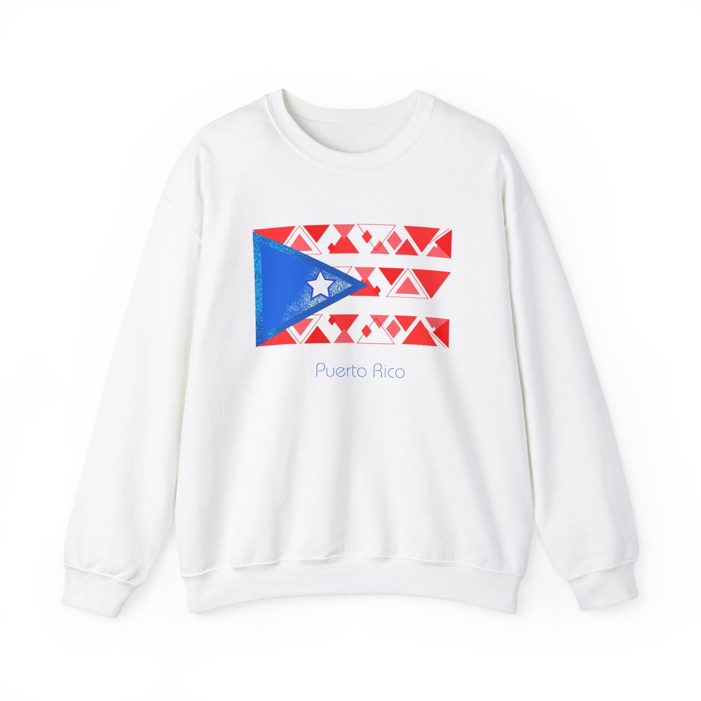 Sudadera unisex con cuello redondo y mezcla pesada Modern Puerto Rico