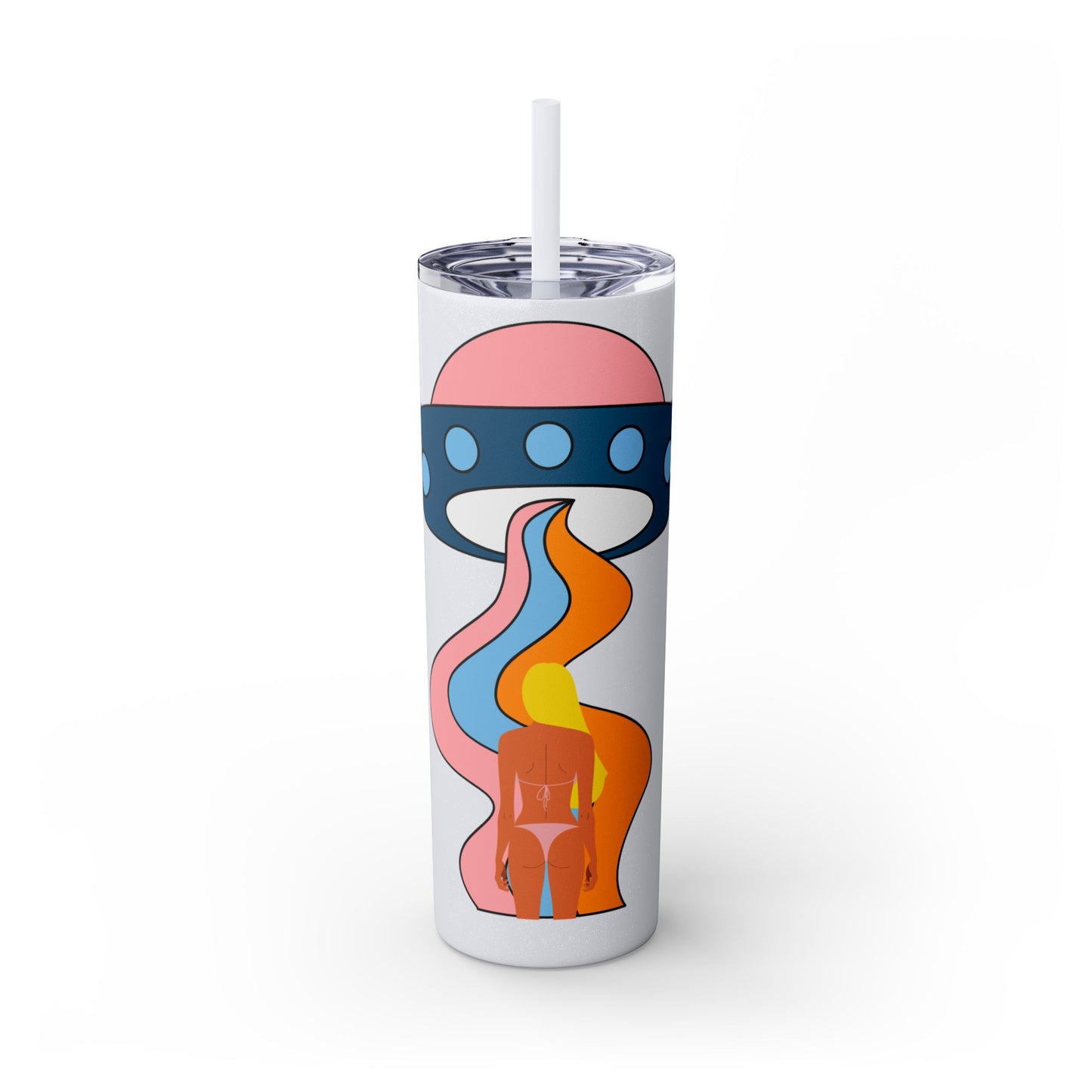 Bikini Abduction Tumbler with Straw, 20oz