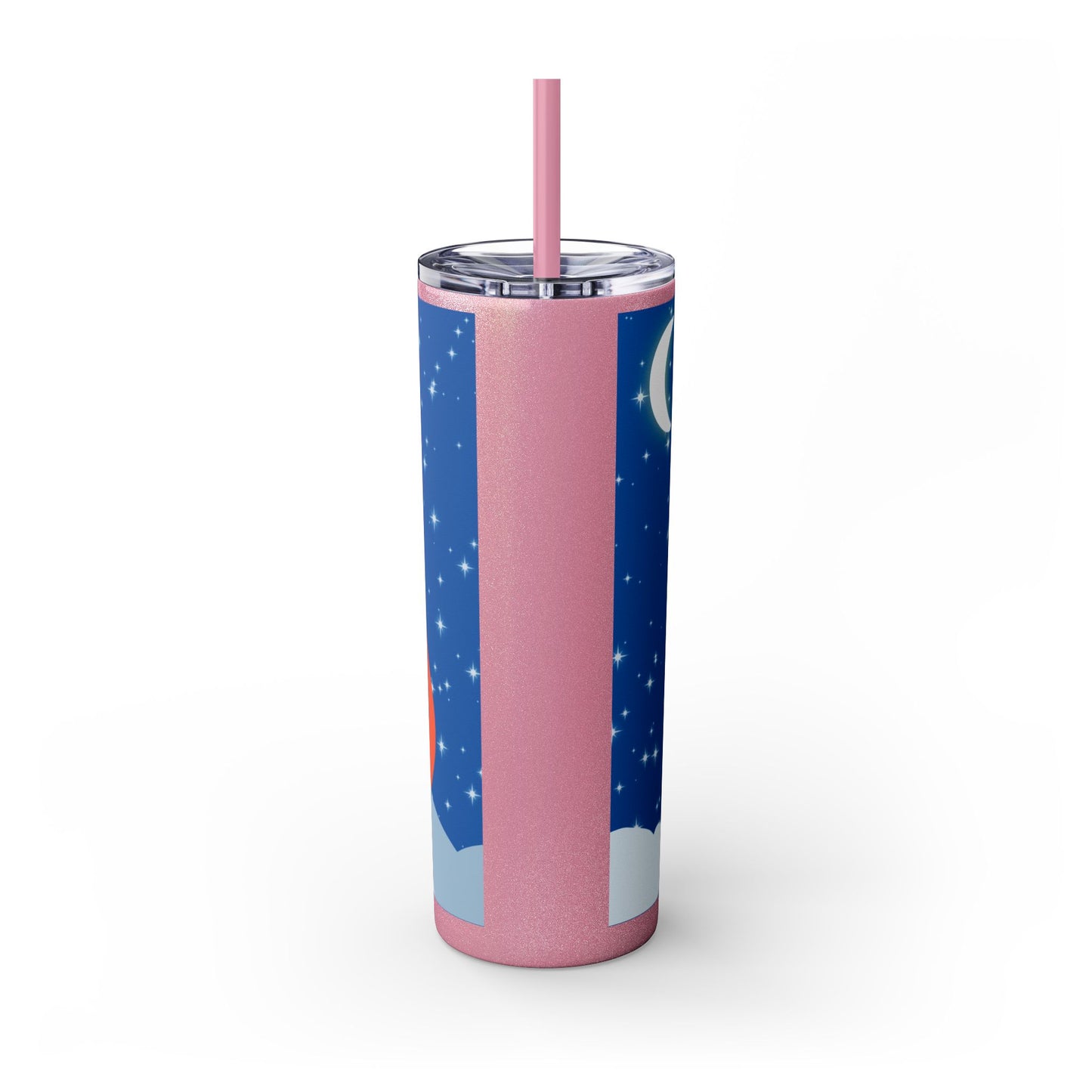 Snow Jumping Fox Tumbler with Straw, 20oz