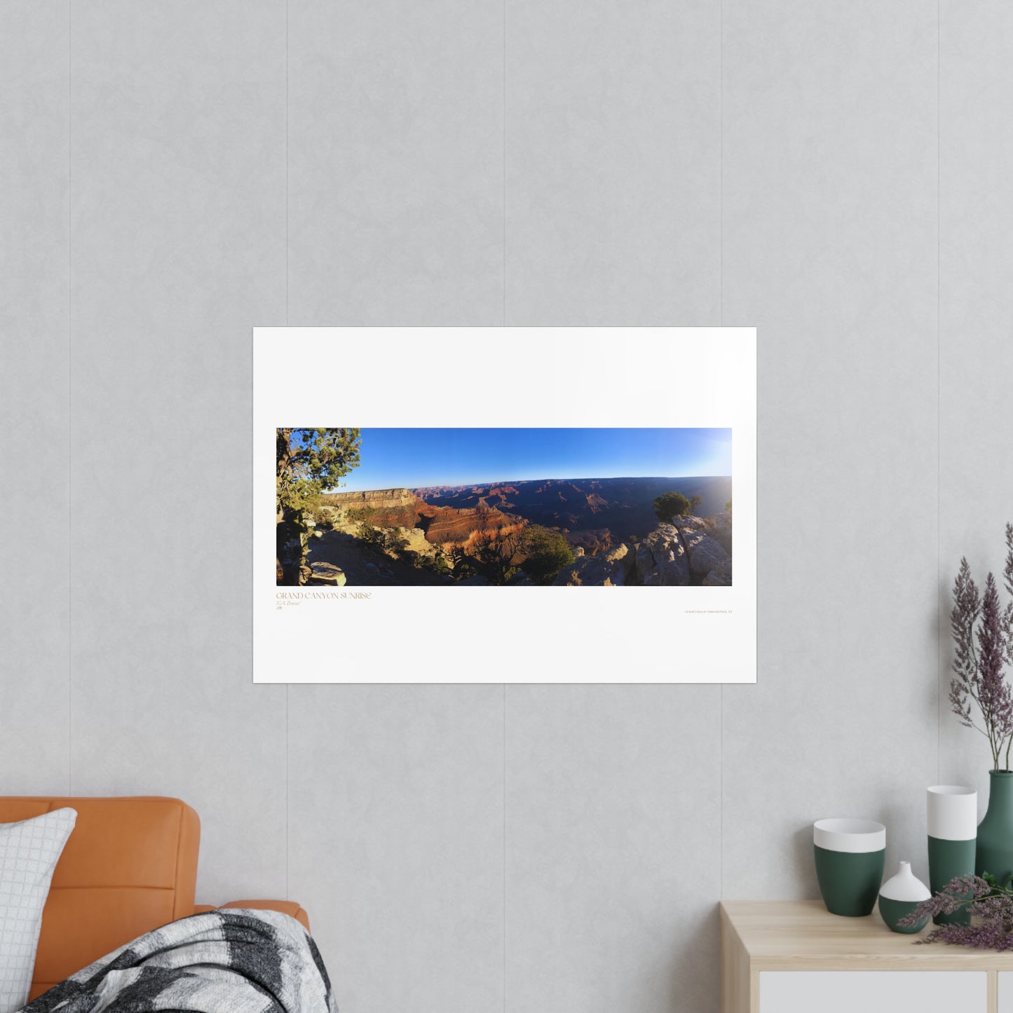 Grand Canyon Sunrise Matte Photograph Horizontal Posters EU