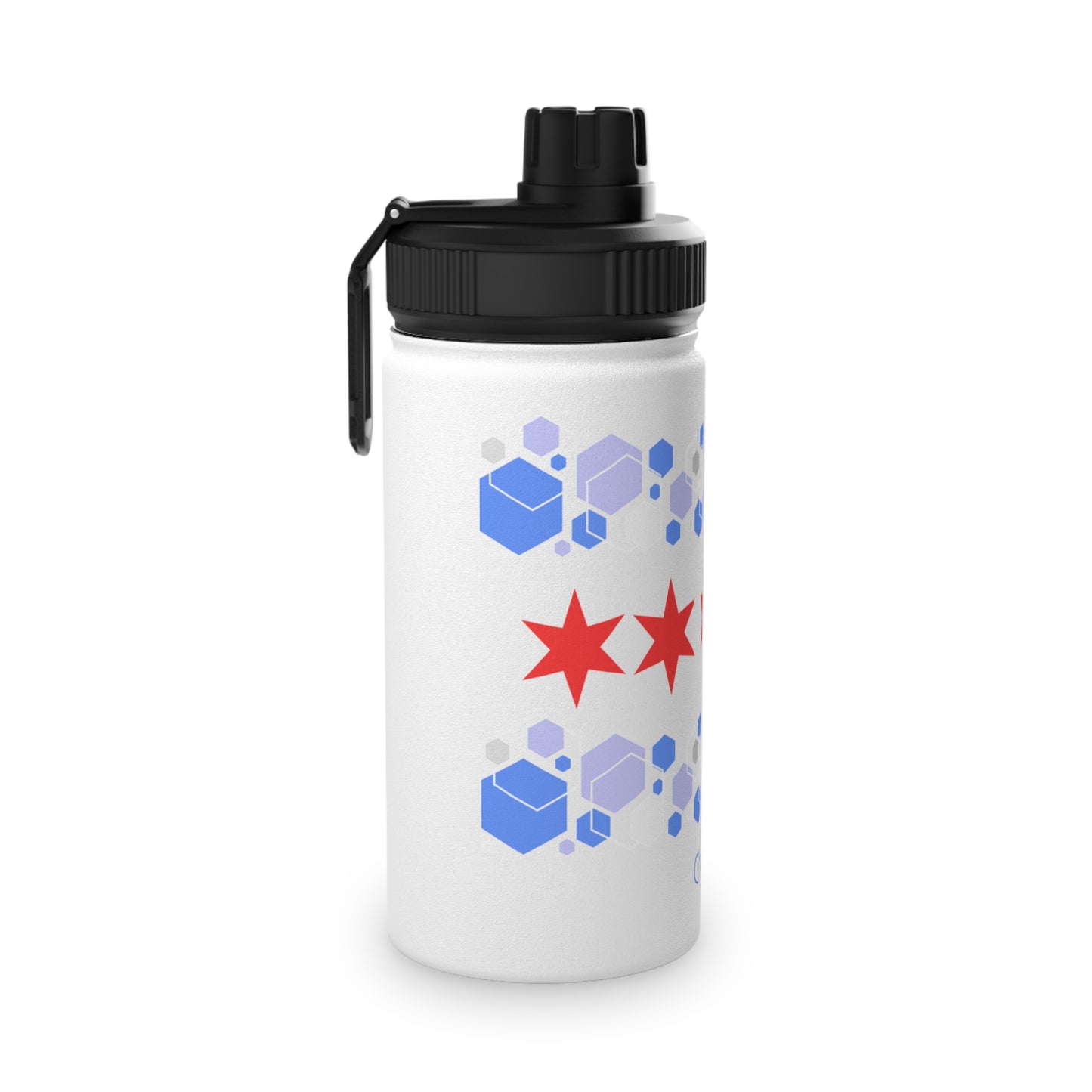 Modern Chicago Stainless Steel Water Bottle, Standard Lid EU