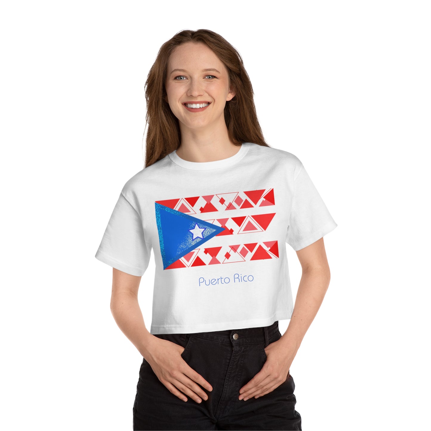 Modern Puerto Rico Champion Women's Heritage Cropped T-Shirt