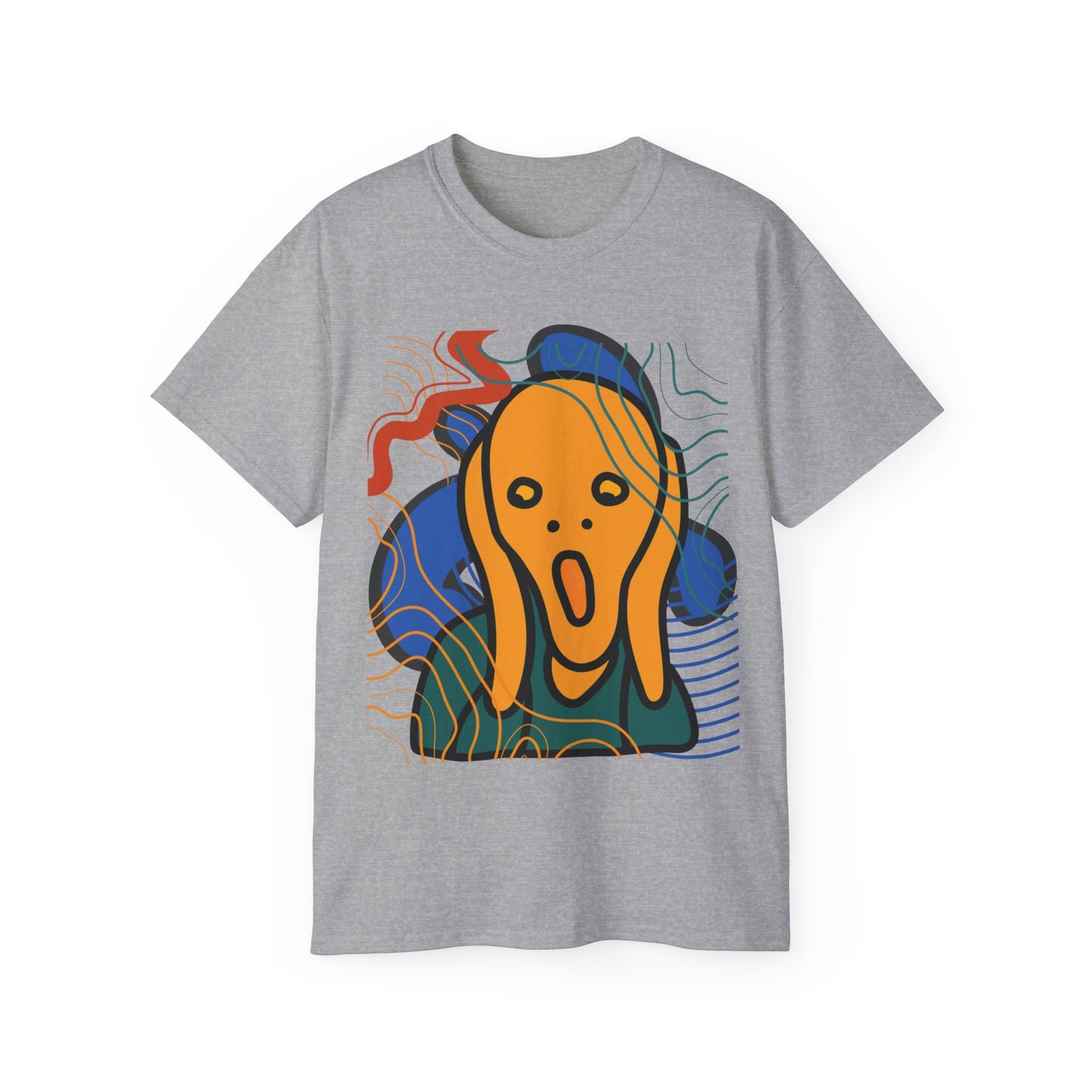 Camiseta unisex de algodón ultrafino Scream and Squiggles de la UE