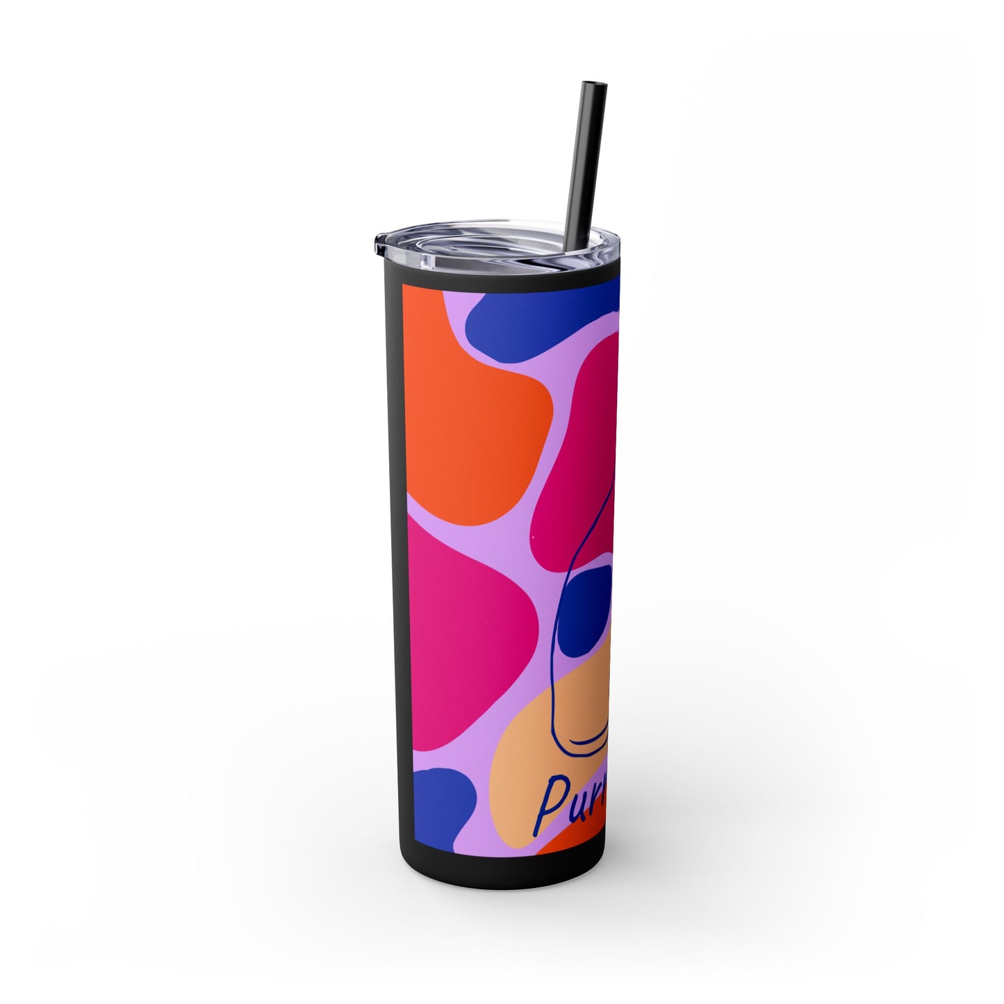 Purr-haps Cat Tumbler with Straw, 20oz