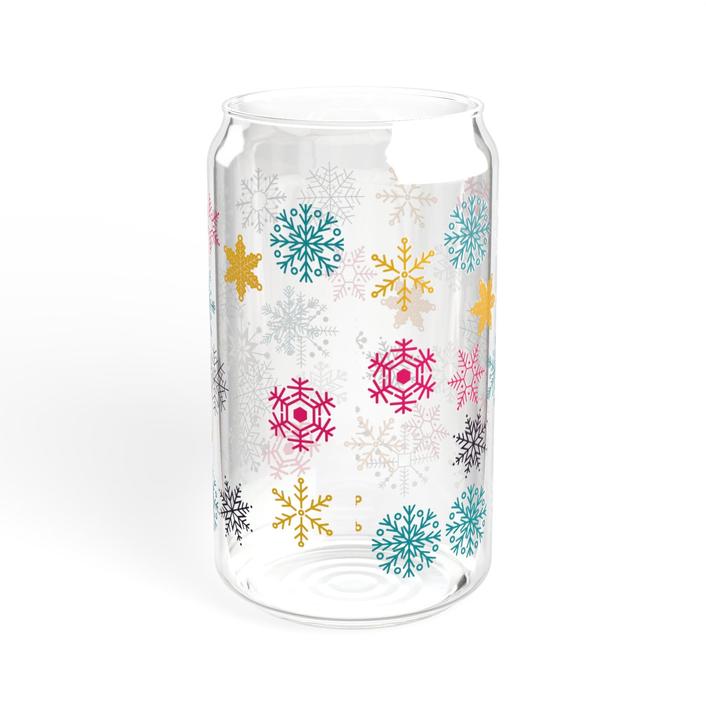 Vaso con sorbete de arcoíris Let it Snow, 16 oz