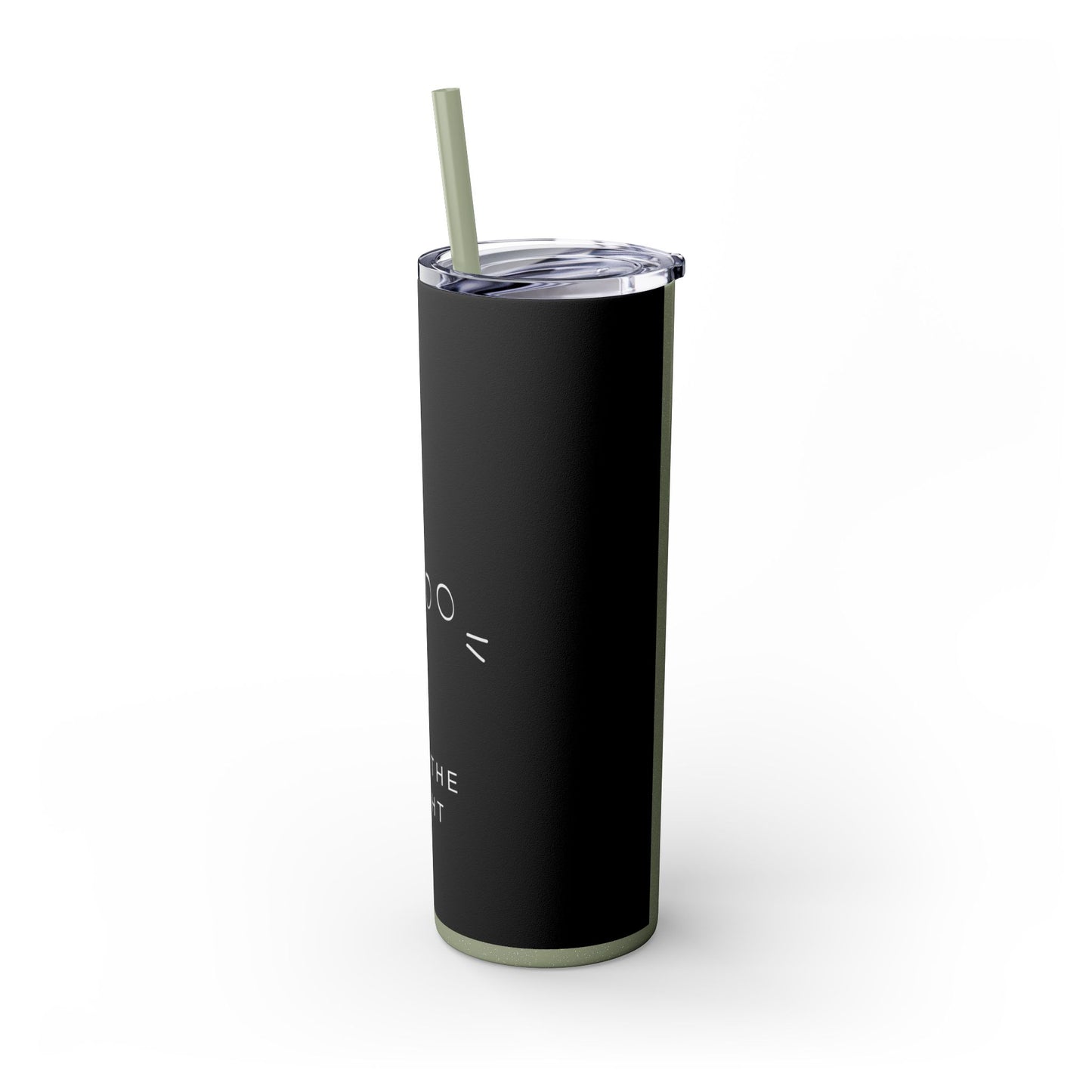 Black Cat Tumbler with Straw, 20oz