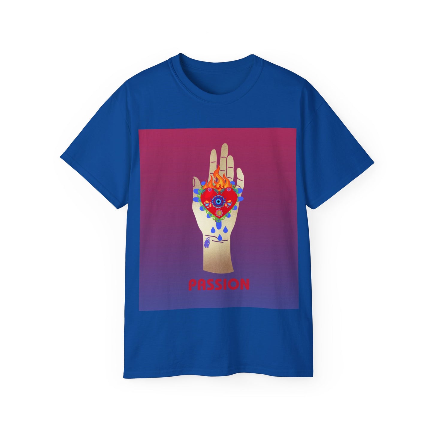 Passions Burning Heart Illustration Ultra Cotton Tee