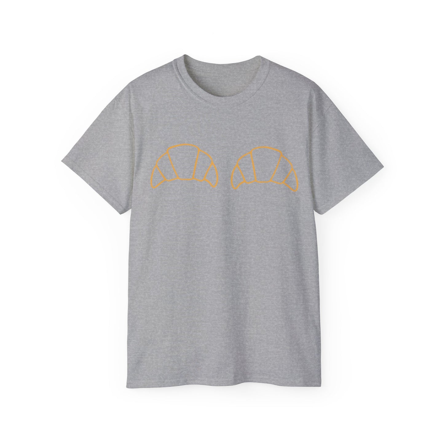 Camiseta unisex de algodón ultrafino con estampado de croissants Itty Bitty