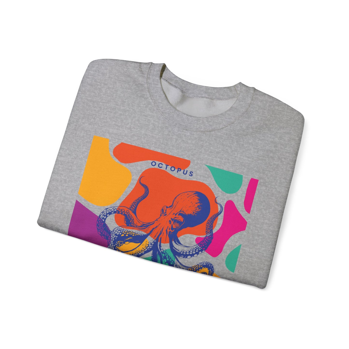 Squishy Sea Genius Octopus Unisex Heavy Blend™ Crewneck Sweatshirt