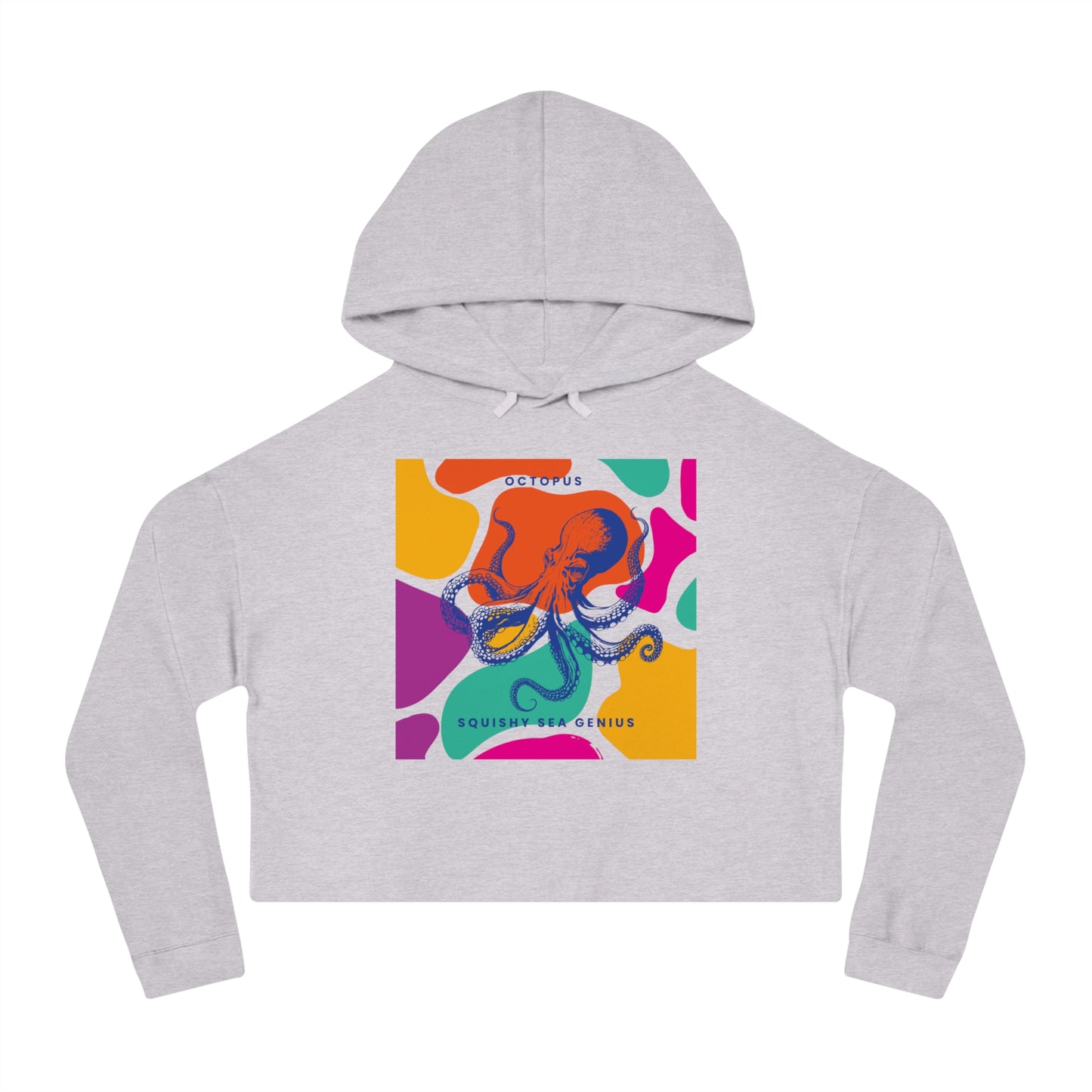 Squishy Sea Genius Octopus Crop Hoodie