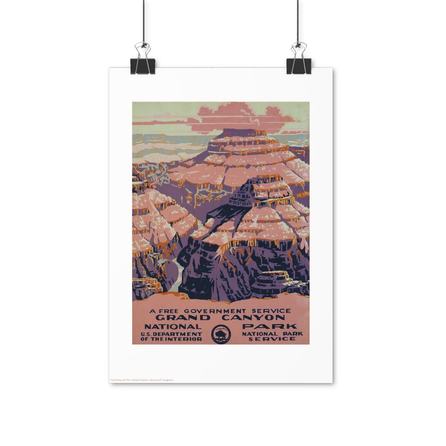 The Grand Canyon Illustration Vertical Poster EU