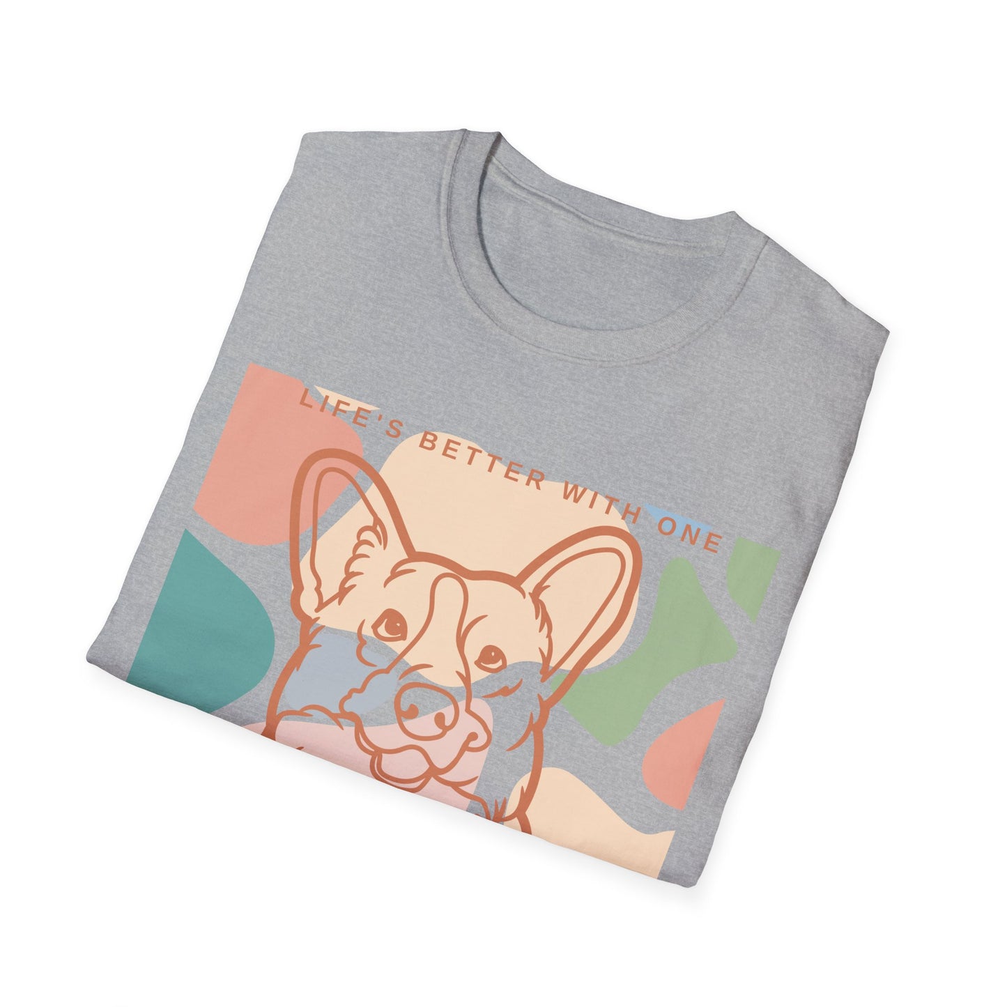 Cute Corgi Unisex Softstyle T-Shirt