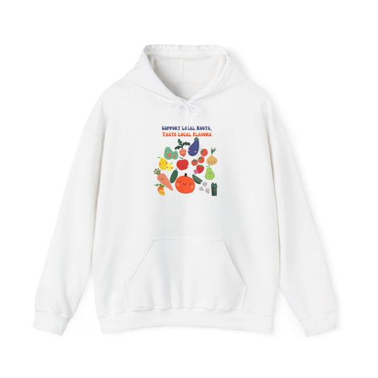 Local Roots, Local Flavors Unisex Heavy Blend™ Hooded Sweatshirt