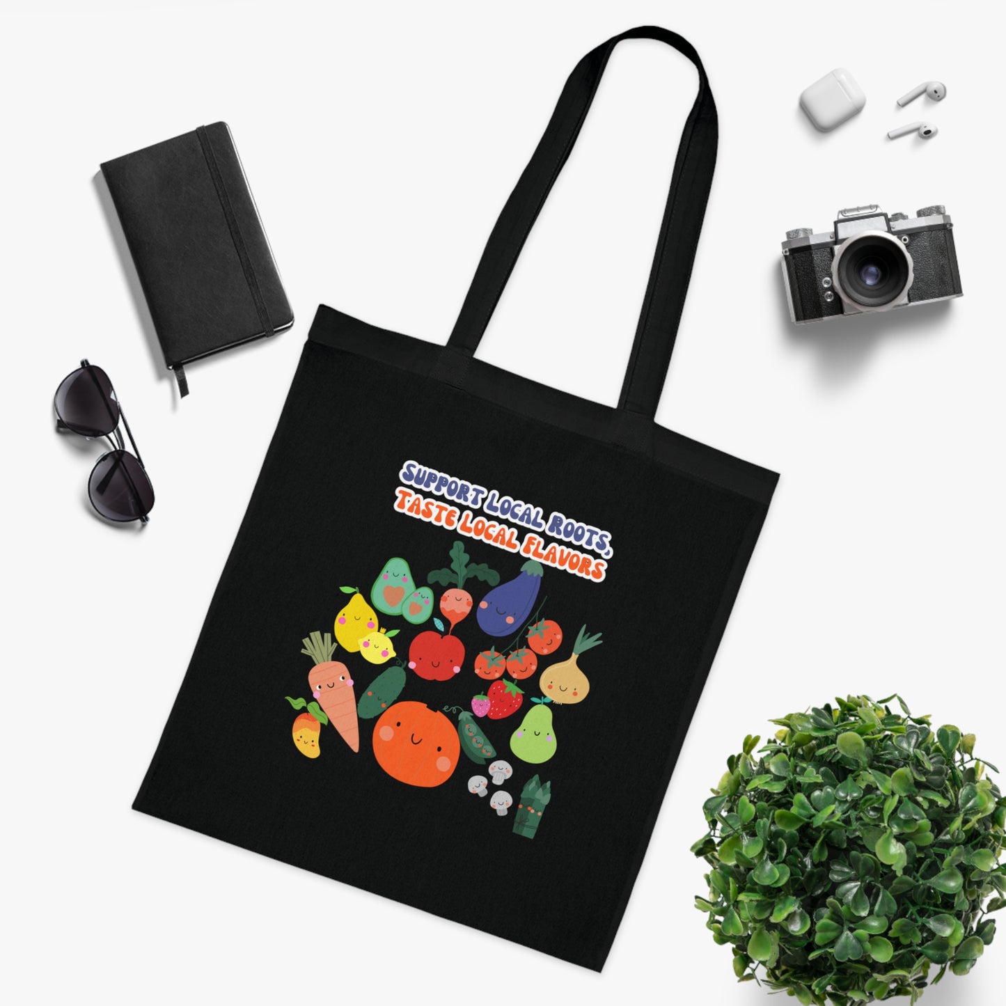 Local Roots, Local Flavors Tote Bag EU