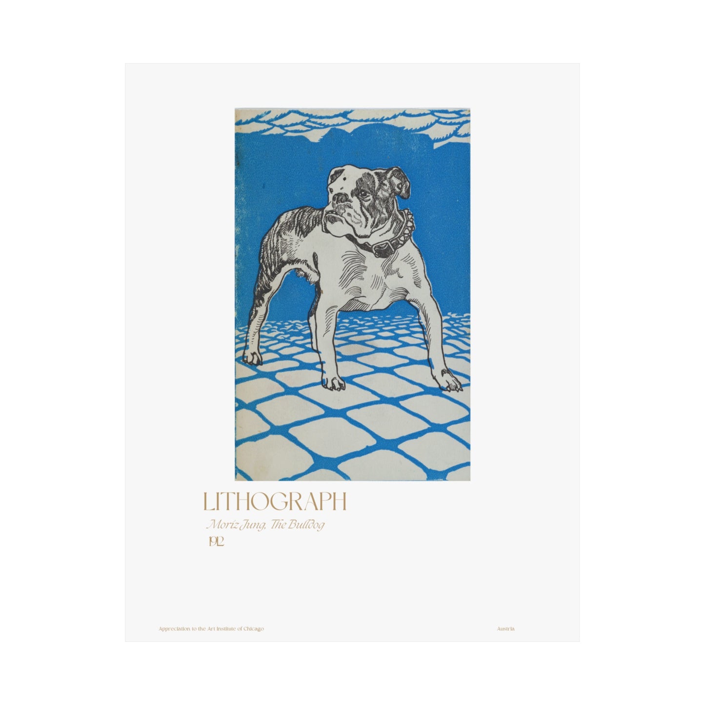 Moriz Jung, The Bulldog 1912 Vertical Poster