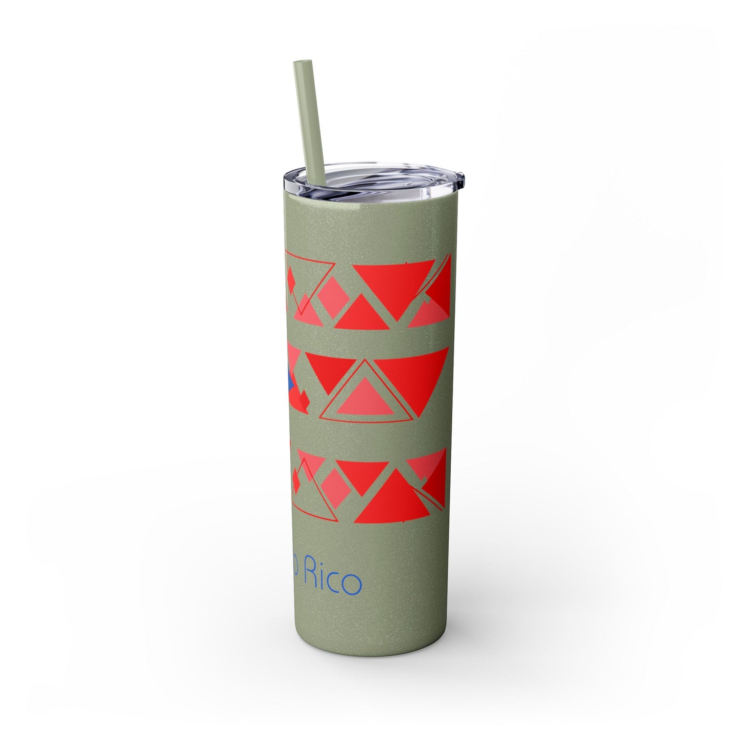 Modern Puerto Rico Tumbler with Straw, 20oz