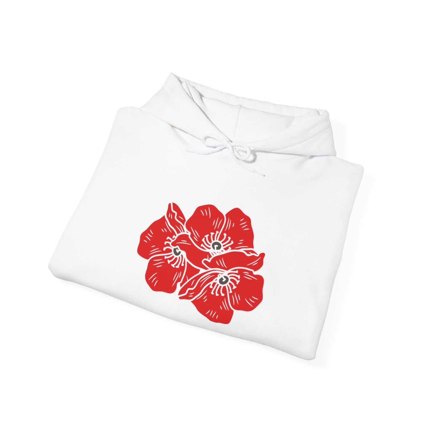 Sudadera con capucha unisex Poppies Heavy Blend™