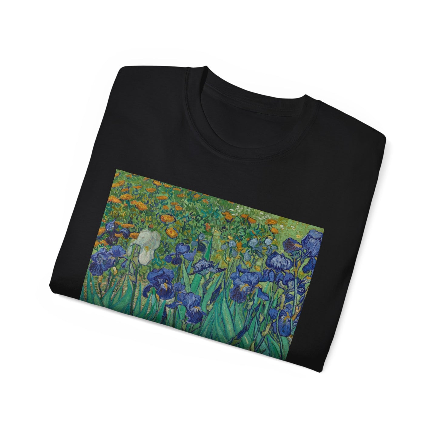 Camiseta unisex de algodón ultrafino con la imagen de los lirios rasgados de Van Gogh, 1889, UE