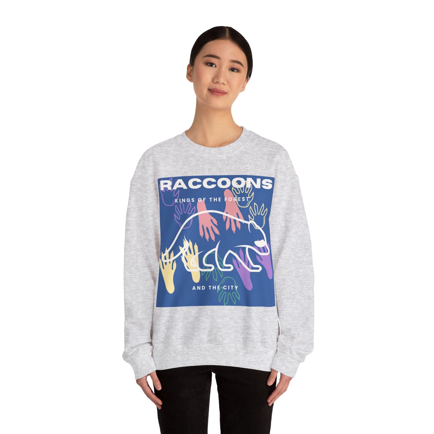 Kings of City Forest Raccoons Unisex Heavy Blend™ Crewneck Sweatshirt EU