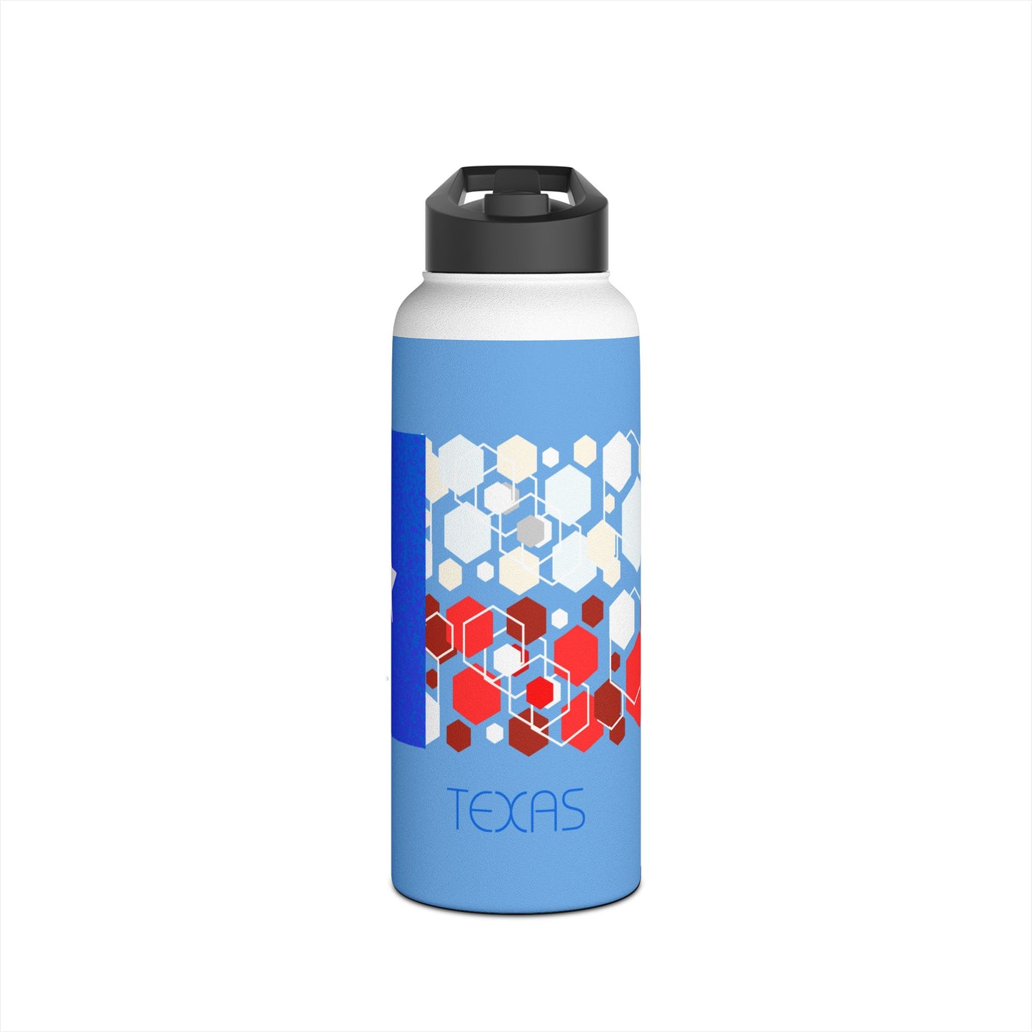 Modern Texas Stainless Steel Water Bottle, Standard Lid