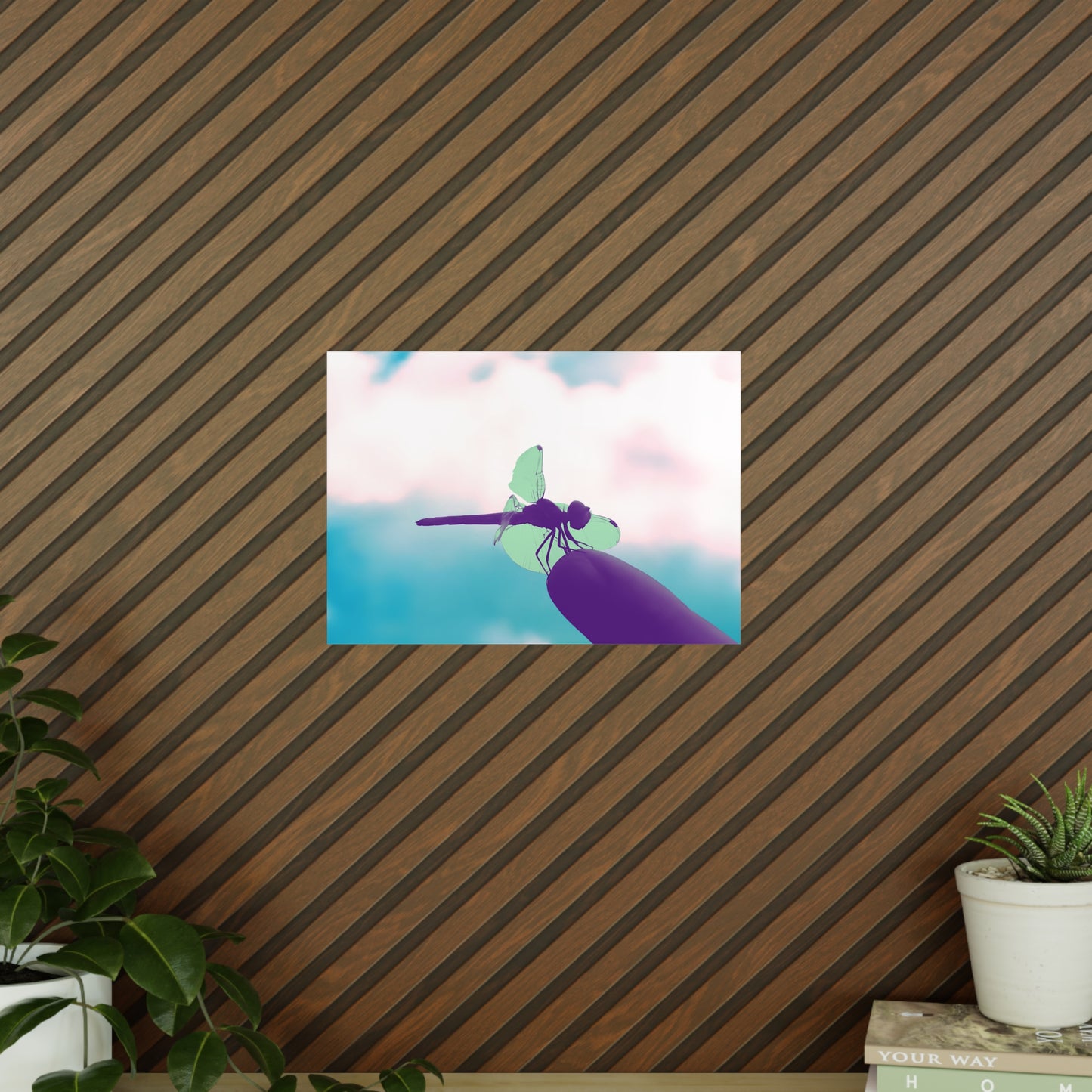 Dragonfly Dreamy Matte Photograph Horizontal Posters EU