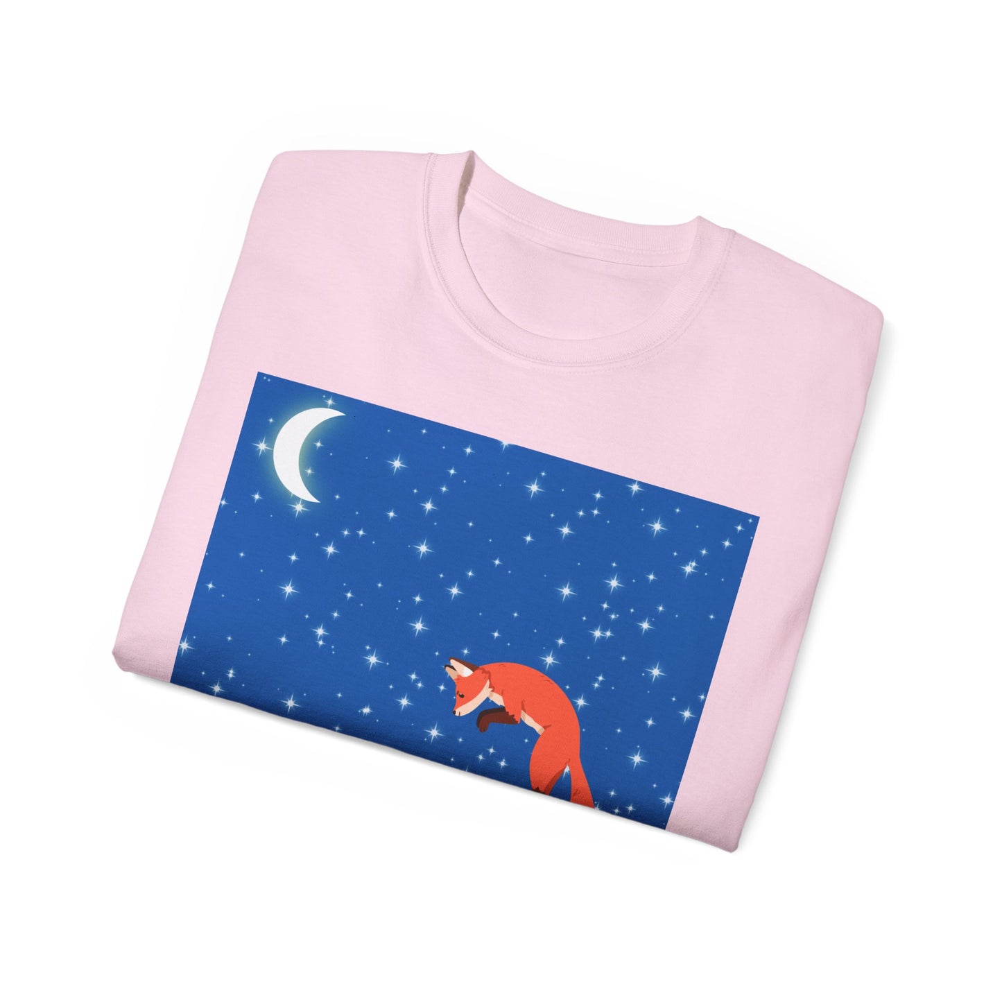 Camiseta unisex de algodón ultra fino Snow Jumping Fox 