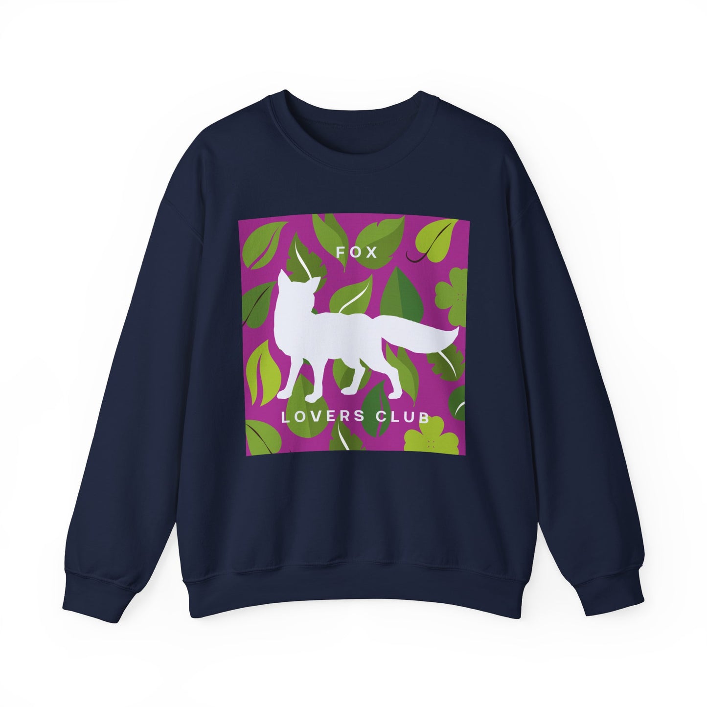 Sudadera unisex de cuello redondo y mezcla pesada Fox Lovers Club 