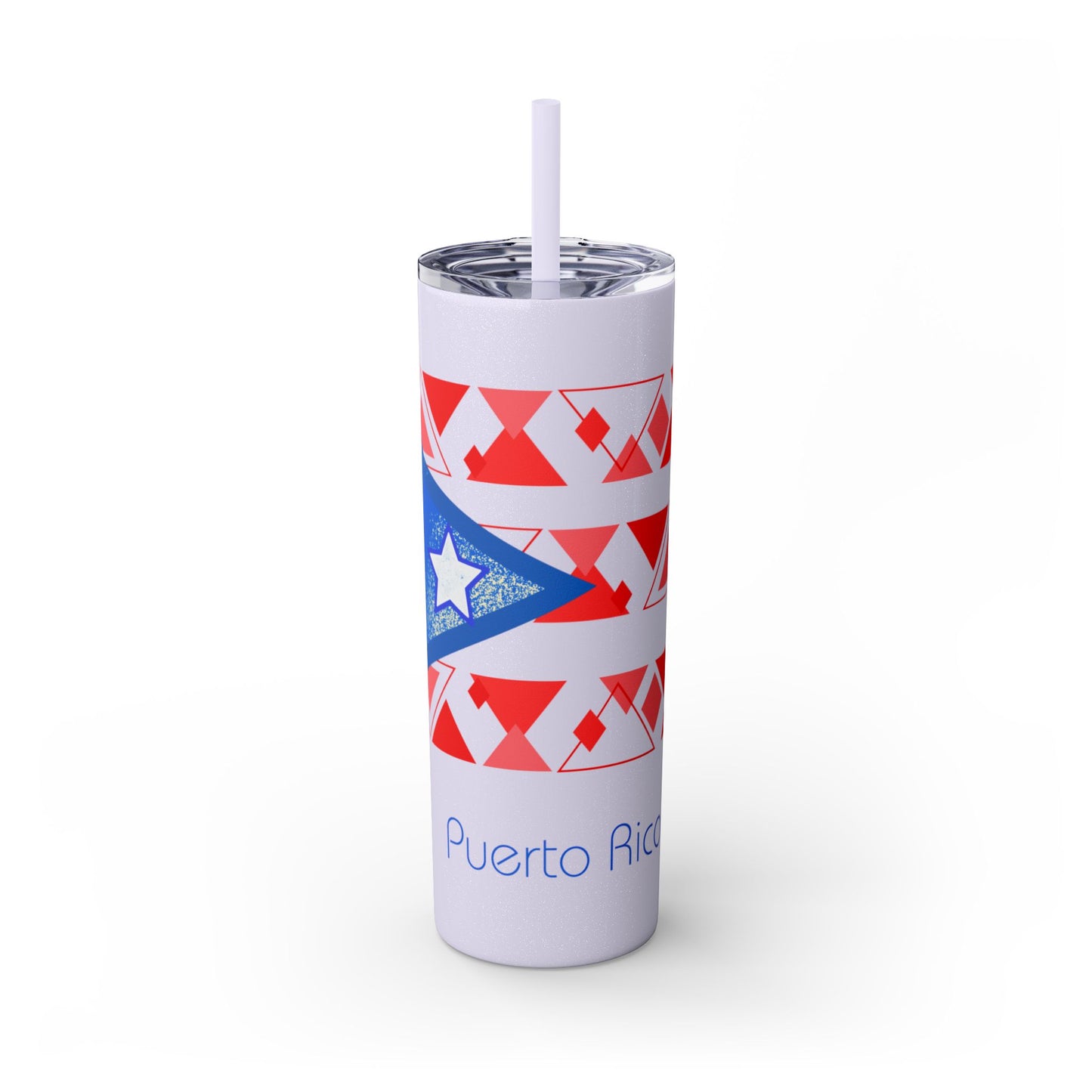 Modern Puerto Rico Tumbler with Straw, 20oz