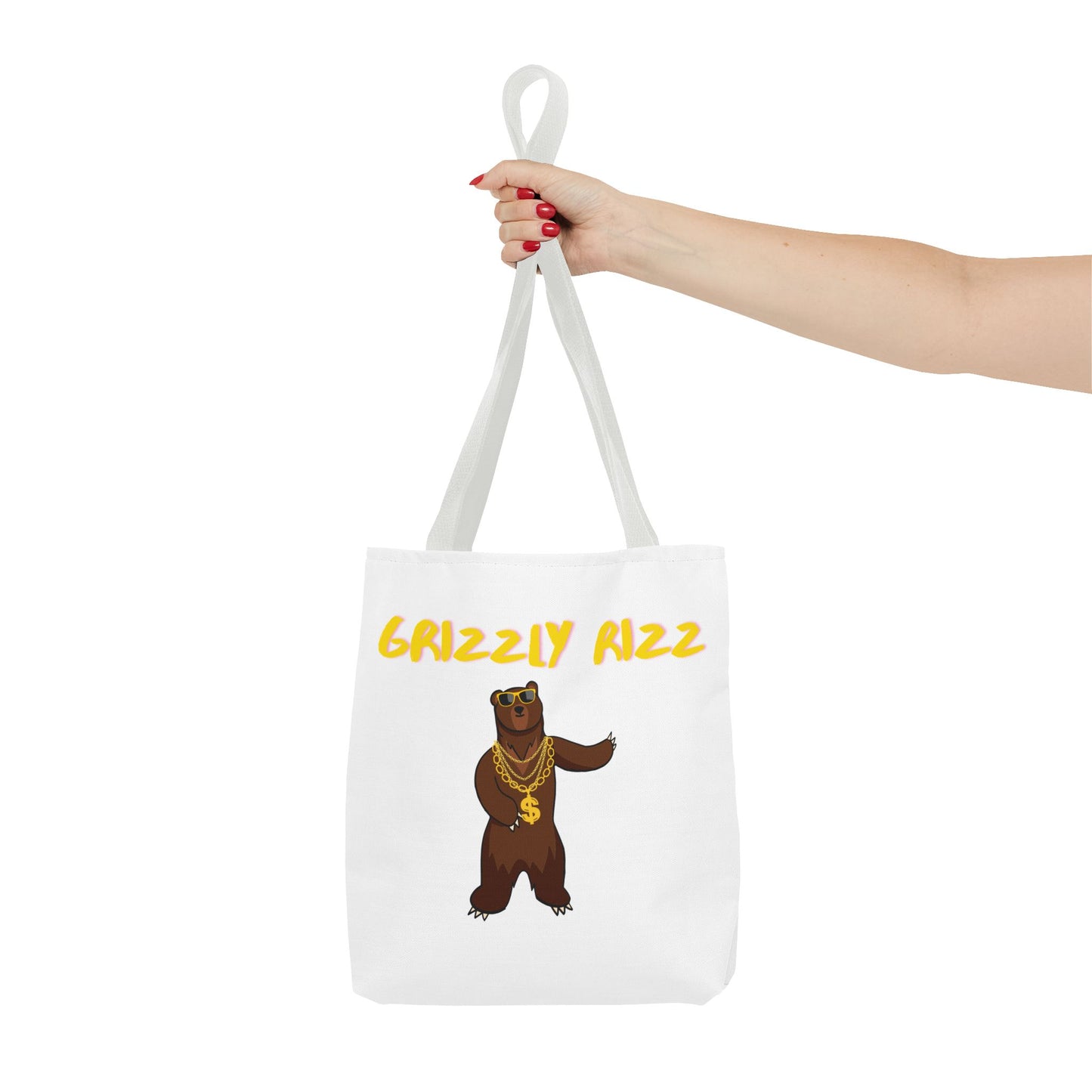 Grizzly Rizz Bear Tote Bag