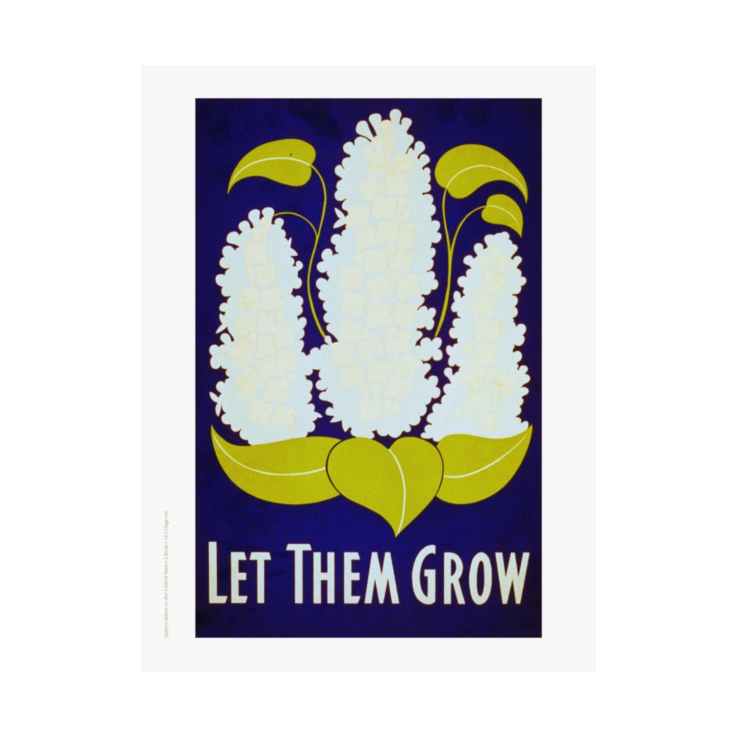 Let Them Grow Garden Illustration Vertical Poster