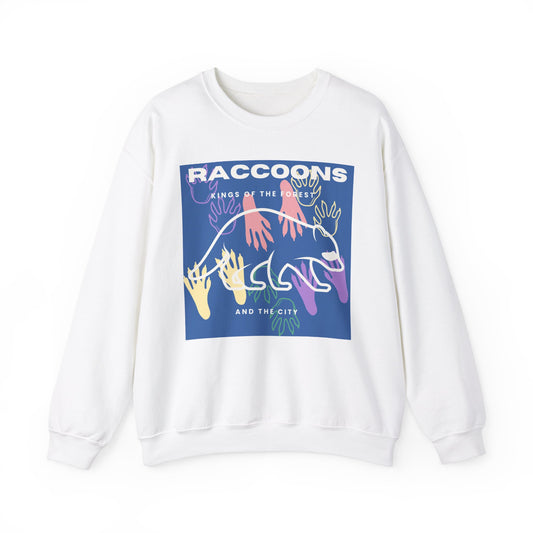 Kings of City Forest Raccoons Unisex Heavy Blend™ Crewneck Sweatshirt