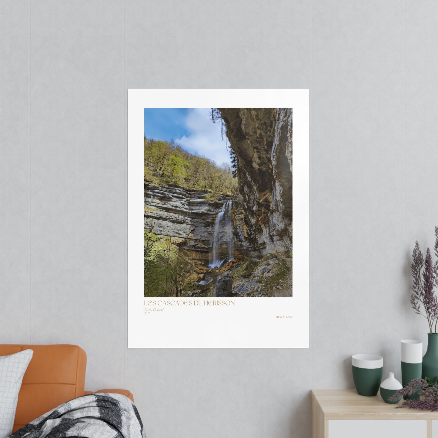 Les Cascades Du Herisson Vertical Posters EU