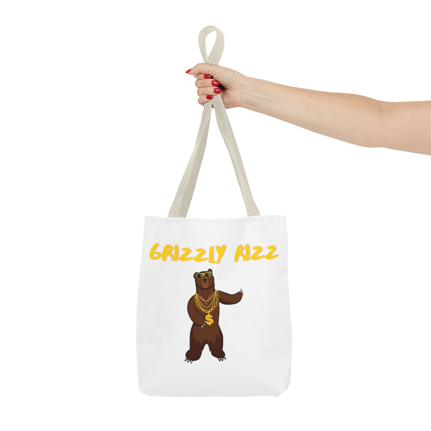 Grizzly Rizz Bear Tote Bag