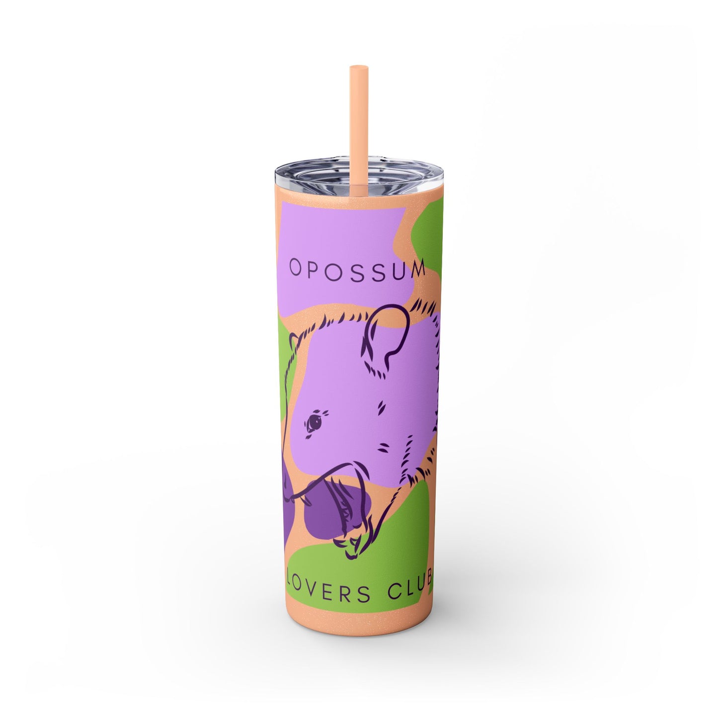 Opossum Club Tumbler with Straw, 20oz