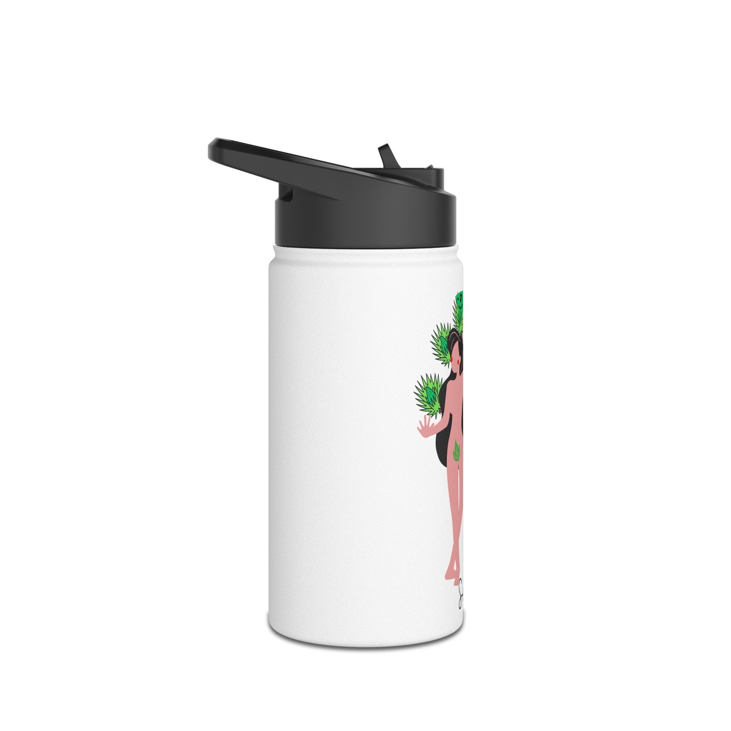 Eve She Ate Stainless Steel Water Bottle, Standard Lid