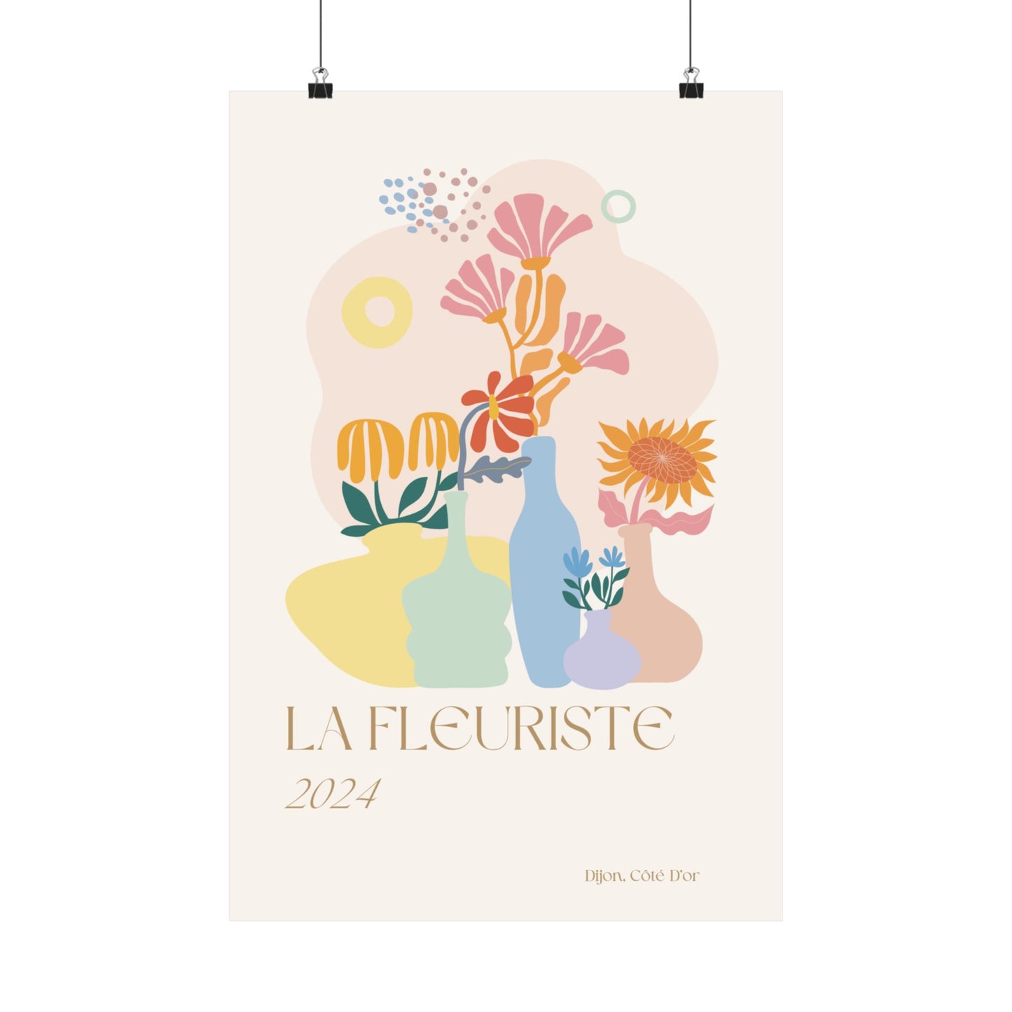 Carteles verticales de La Fleuriste