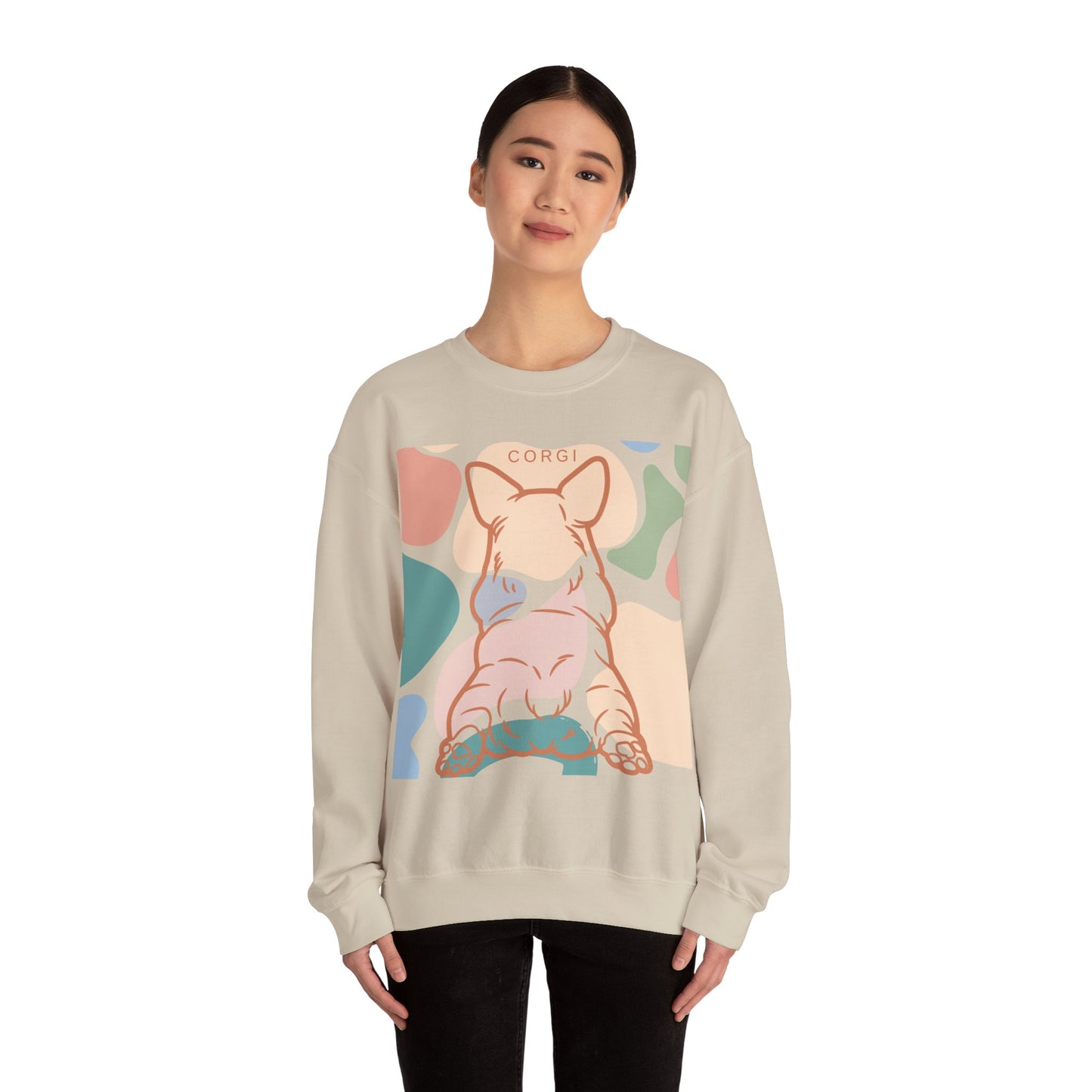 Cute Corgi Rump Unisex Heavy Blend™ Crewneck Sweatshirt EU