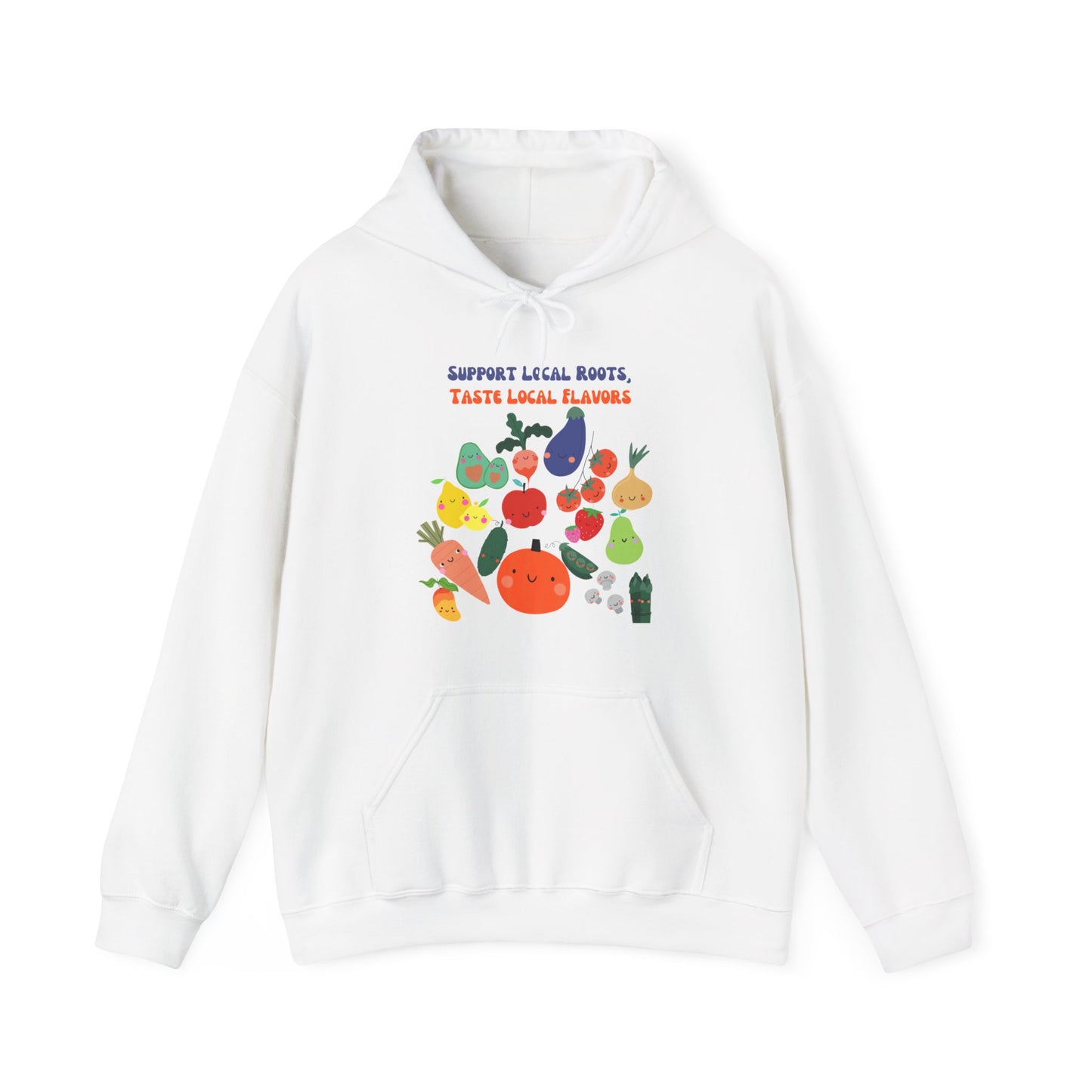 Local Roots, Local Flavors Unisex Heavy Blend™ Hooded Sweatshirt EU