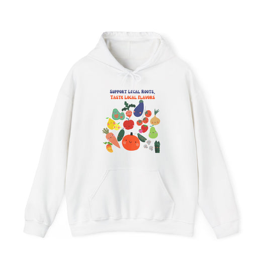 Local Roots, Local Flavors Unisex Heavy Blend™ Hooded Sweatshirt EU