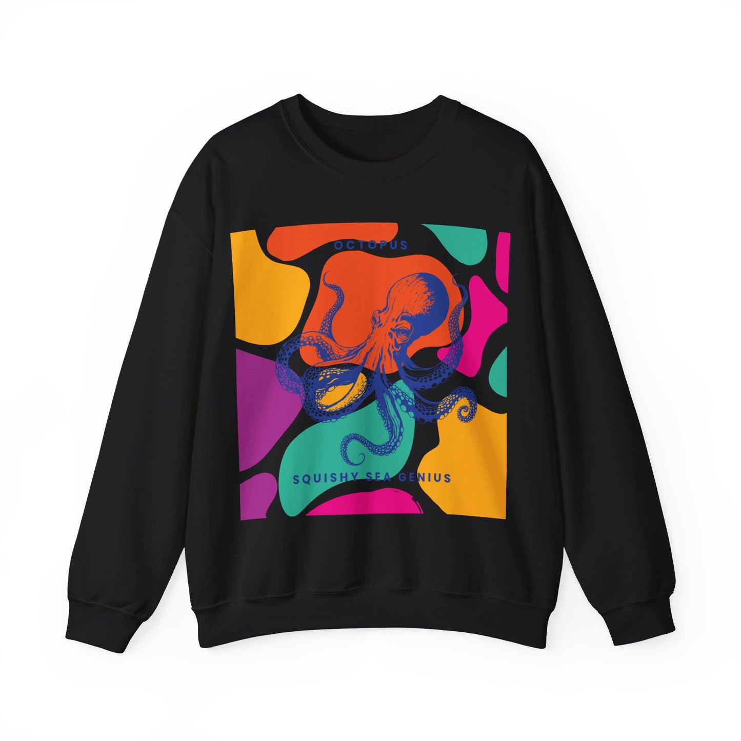 Squishy Sea Genius Octopus Unisex Heavy Blend™ Crewneck Sweatshirt Eu