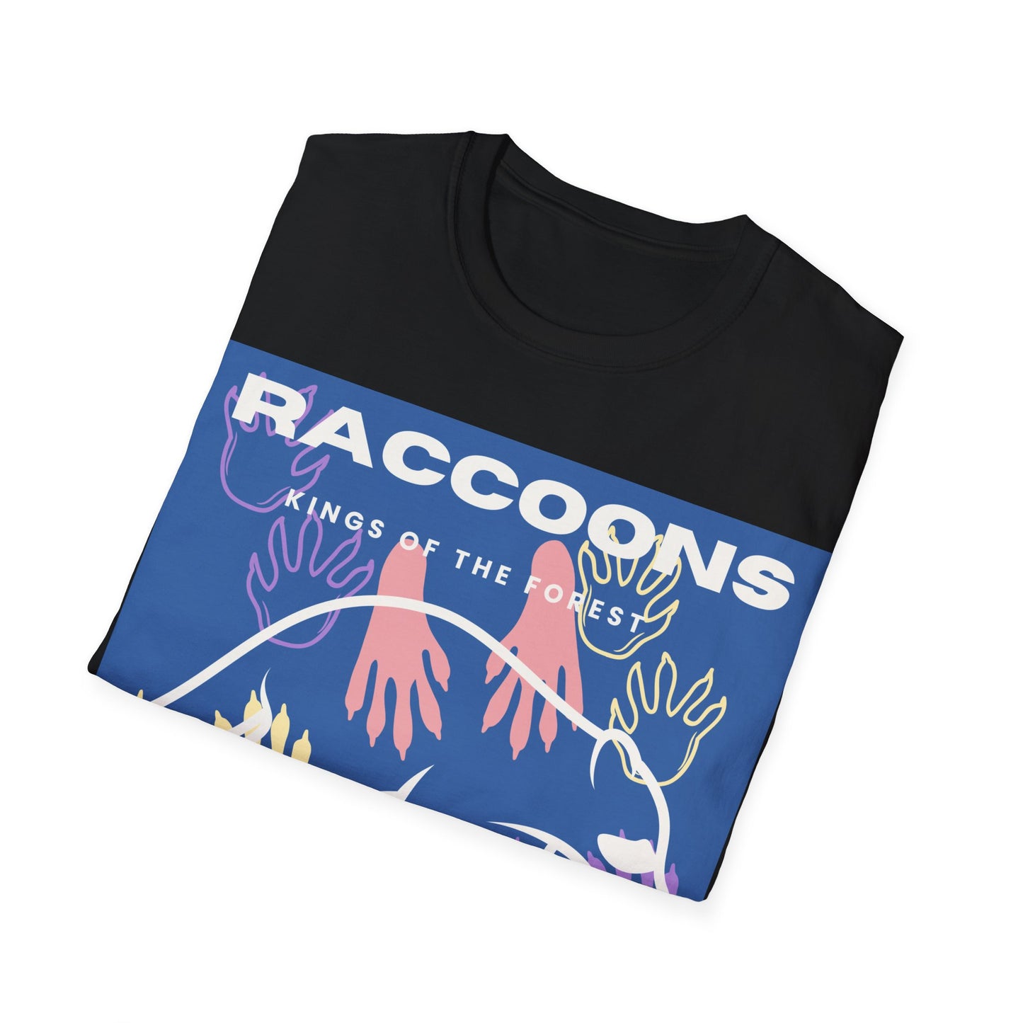 Kings of City Forest Raccoons Unisex Softstyle T-Shirt