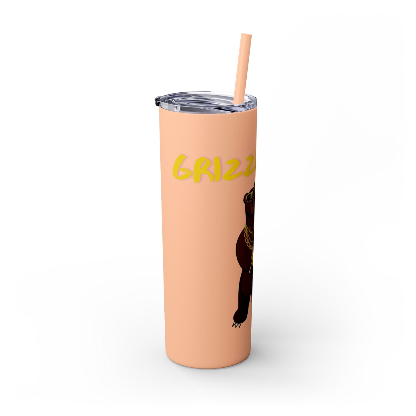 Grizzly Rizz Bear Tumbler with Straw, 20oz