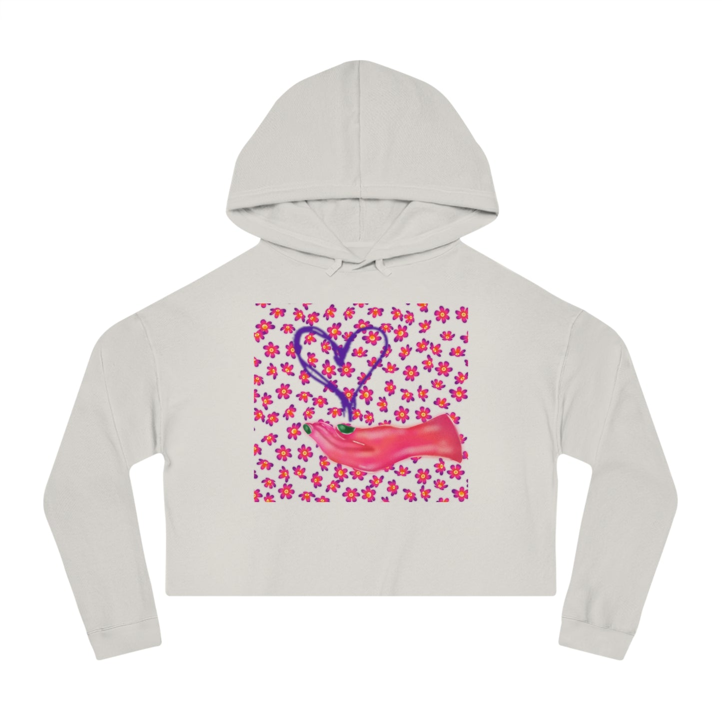 Sudadera corta con capucha para mujer My Heart