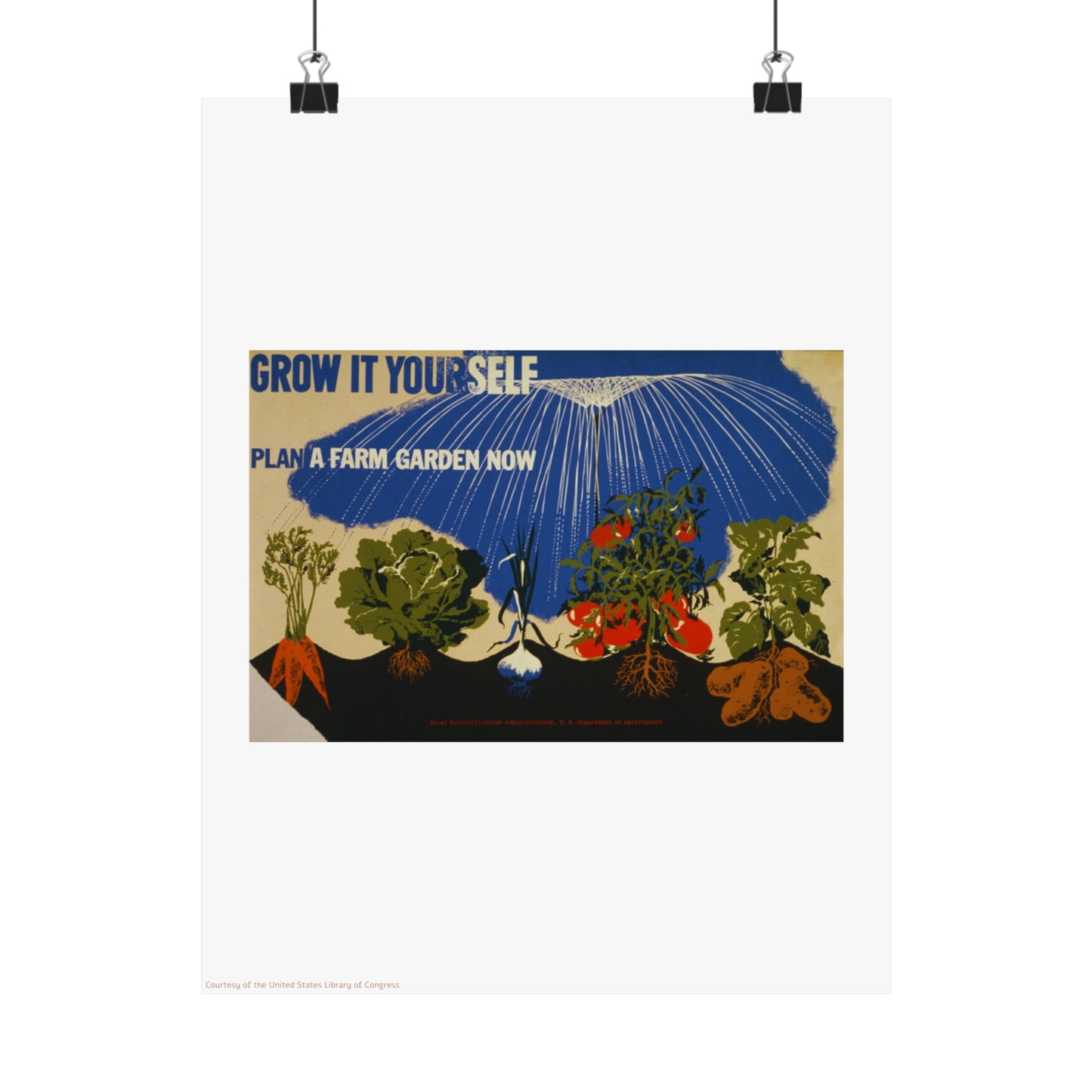 Garden Illustration Vertical Poster