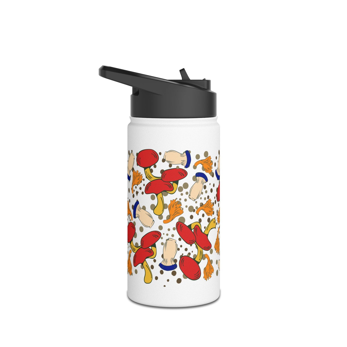 Mushrooms Stainless Steel Water Bottle, Standard Lid