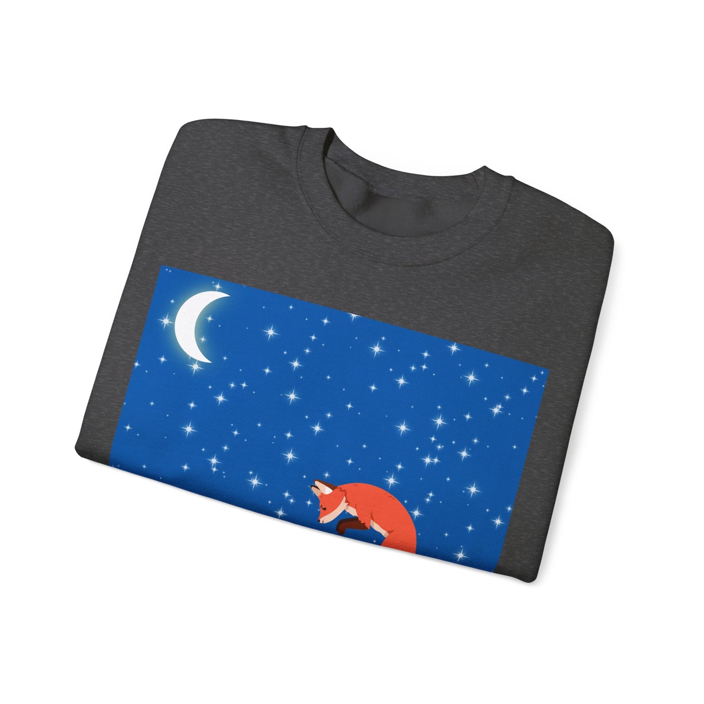 Snow Jumping Fox Unisex Heavy Blend™ Crewneck Sweatshirt EU