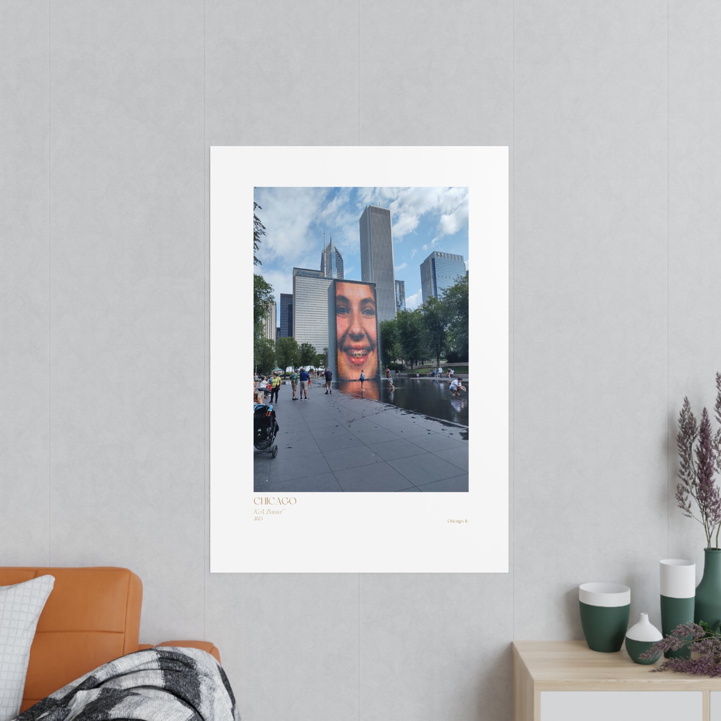 Chicago Two Photograph Vertical Posters EU